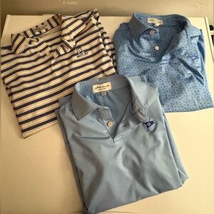 LOT of 3 Peter Millar Summer Comfort Shirt size Small